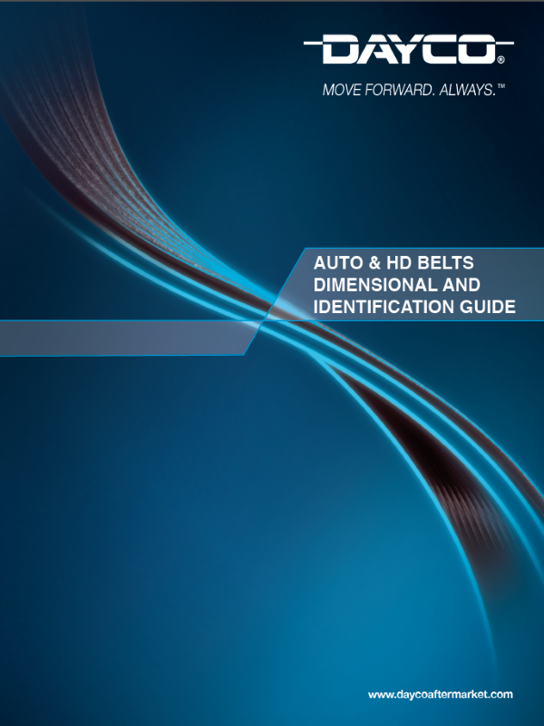 Auto & HD Belts Dimensional And Identification Guide Automotive & Heavy Duty Belts